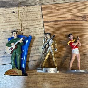 3 2000s Elvis Presley Ornaments